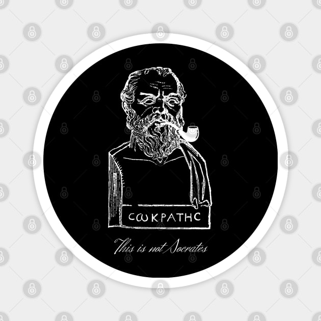 This is not Socrates (White Design) Magnet by firstsapling@gmail.com